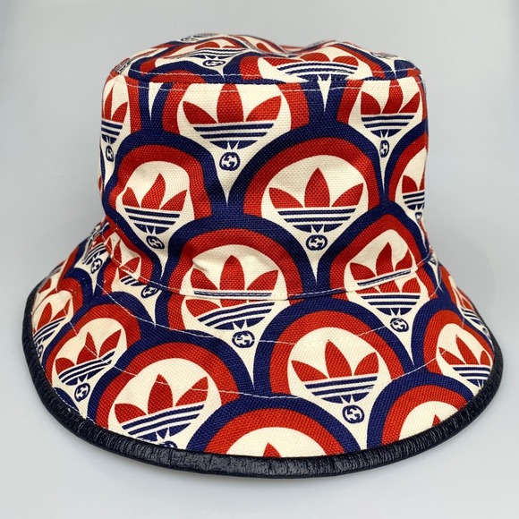 NWT Gucci x Adidas Bucket Hat Red/Blue Size M main image 10